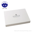 White Flapped Book Shape Hardcover Gift Box